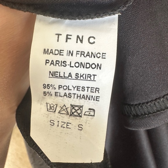 Black Mesh Flower pattern Party High waist Fashion modern Skirt UK brand TFNC - Picture 16 of 16